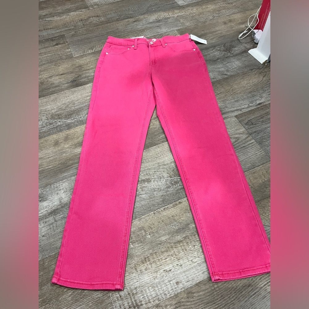 NWT seven7 slim straight Pink Jeans 4